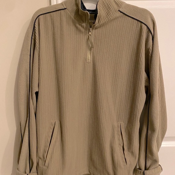 Tan Corduroy Half Zip - Picture 1 of 2